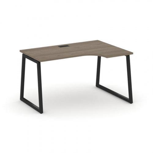 Style Project Стол рабочий эргоном. SN-4T1.SPA-011(R) Акация Лорка/Металл Антрацит/Заглушка Пластик фото 4
