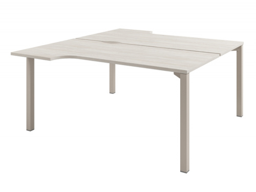 Стол тандем эргономичный на металлокаркасе D-62 фото 2