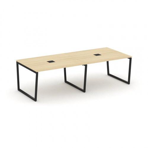 Style Project Стол переговорный SN-4T2.SPRG-043 Акация Лорка/Металл Антрацит/Заглушка Металл Антраци фото 19