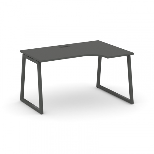 Style Project Стол рабочий эргоном. SN-4T1.SPA-011(R) Акация Лорка/Металл Антрацит/Заглушка Пластик фото 14