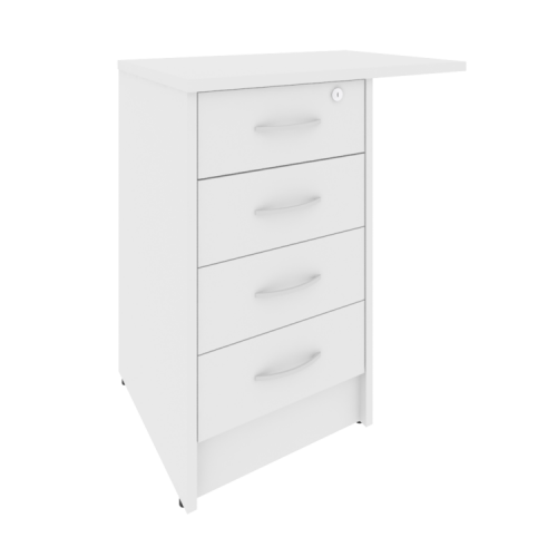 Тумба приставная на 4 ящика с замком Riva А.ТП-4.3F-S фото 5