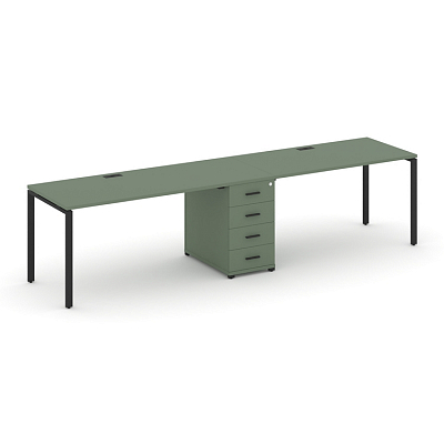 Бенч-система на 2 места с 1 опорной тумбой Концепт CN.ORS-404