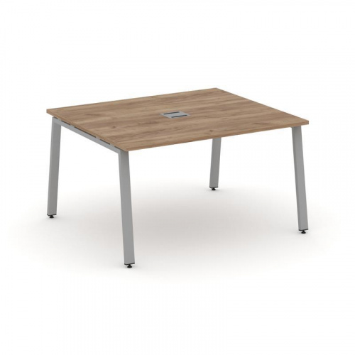 Style Project Стол переговорный SN-6A.SPRG-033 Акация Лорка/Металл Белый 1380*1180*750 фото 7