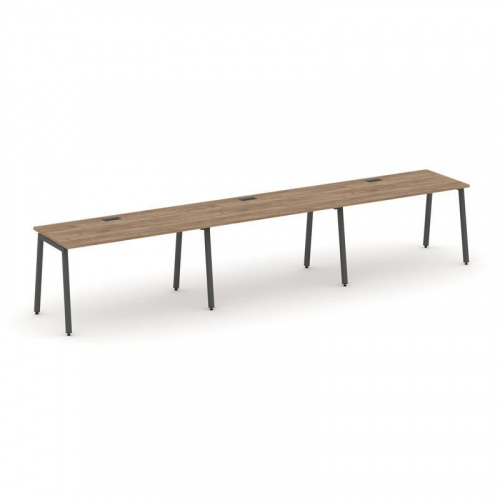 Style Project Рабочая станция 1 сторон. SN-4A.ORS-034 Тиквуд Светлый/Металл Антрацит 4740*600*750 фото 15