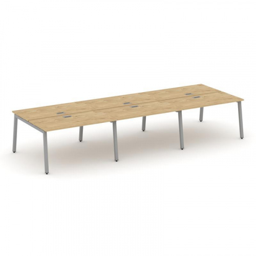 Style Project Рабочая станция 2-х сторон. SN-5A.DRS-074 Дуб Наварра/Металл Белый 4740*1432*750 фото 3