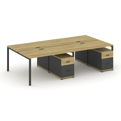 Бенч-система на 4 места с 2 опорными тумбами Concept CN.DRS-321 фото 4