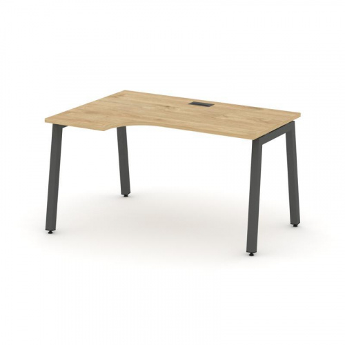 Style Project Стол рабочий эргоном. SN-5A.SPA-011(L) Вяз Благородный/Металл Белый 1380*700/980*750 фото 23