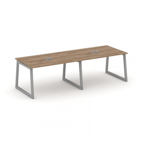 Style Project Стол переговорный SN-5T1.SPRG-014 Акация Лорка/Металл Антрацит/Заглушка Металл Антраци фото 11