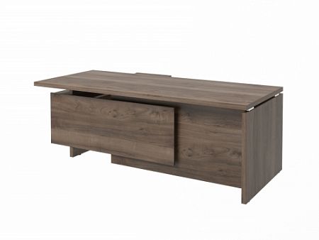 Стол с опорной тумбой FI-121R.DD Орех Пацифик Табак