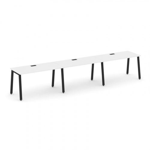 Style Project Рабочая станция 1 сторон. SN-6A.ORS-044 Тиквуд Светлый/Металл Белый 4740*700*750