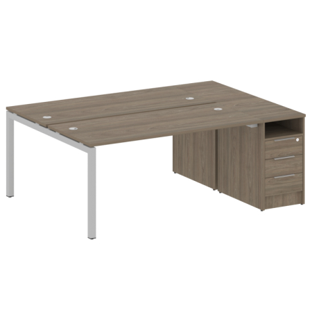 Бенч-система с тумбой на П-обр. м/к Метал систем Quattro 50БП.РС-СТП-2.4