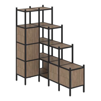 Стеллаж офисный угловой Лофт VR.L-42