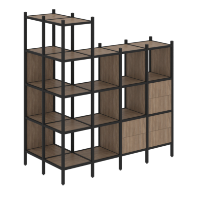 Стеллаж офисный угловой Лофт VR.L-57