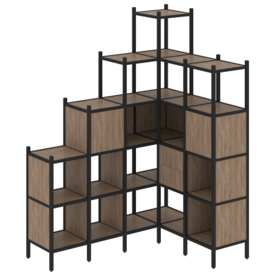 Стеллаж офисный угловой Лофт VR.L-44