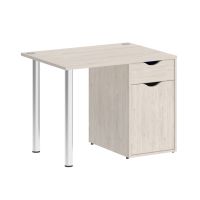 Home Office Стол письменный VR.SP-3-98.1 Денвер Светлый/Хром 980*720*750