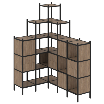 Стеллаж офисный угловой Лофт VR.L-43