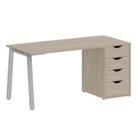 Home Office Стол письменный VR.SP-3-158.4.A Дуб Аттик/Металл Серый 1580*720*750