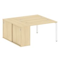 Бенч-система с шкафом-купе на П-обр. м/к Метал систем БП.РС-СШК-1.2