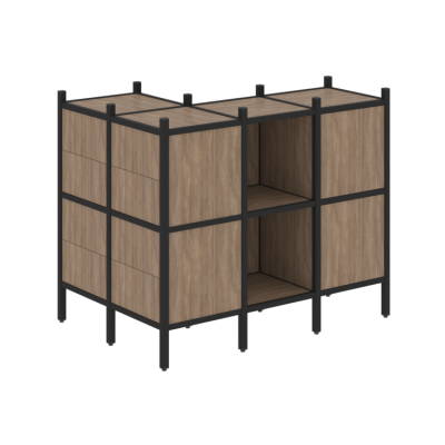 Стеллаж офисный угловой Лофт VR.L-51