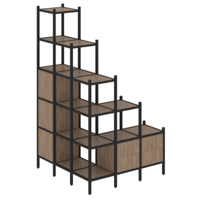 Стеллаж офисный угловой Лофт VR.L-59