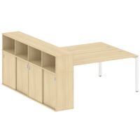 Бенч-система с шкафом-купе на П-обр. м/к Метал систем БП.РС-СШК-4.5