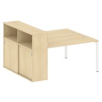 Бенч-система с шкафом-купе на П-обр. м/к Метал систем БП.РС-СШК-2.3