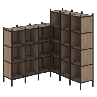 Стеллаж офисный угловой Лофт VR.L-50