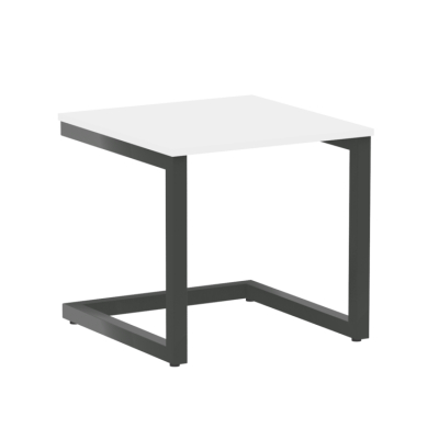 Home Office Стол журнальный VR.SP-2-58.G Белый Бриллиант/Металл Антрацит 580*600*550