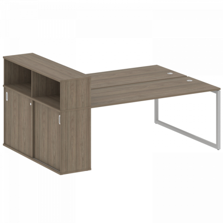 Бенч-система с шкафом-купе на О-обр. м/к Metal System Quattro 40БО.РС-СШК-2.5