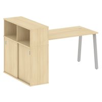 Стол письменный с шкафом-купе на А-обр. м/к Метал систем БА.РС-СШК-3.3