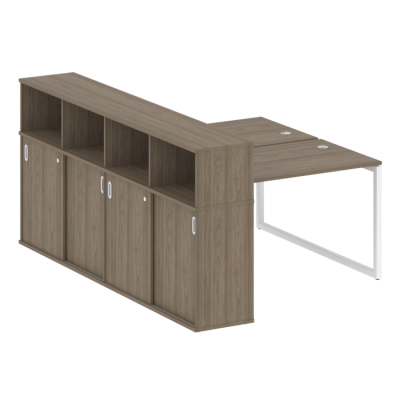 Бенч-система с шкафом-купе на О-обр. м/к Метал систем Quattro 40БО.РС-СШК-4.2