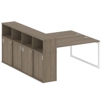 Бенч-система с шкафом-купе на О-обр. м/к Метал систем Quattro 40БО.РС-СШК-4.4