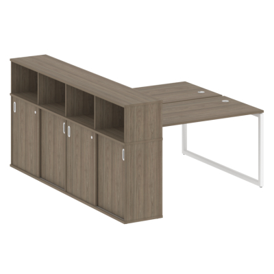 Бенч-система с шкафом-купе на О-обр. м/к Метал систем Quattro 40БО.РС-СШК-4.3
