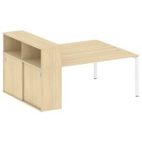 Бенч-система с шкафом-купе на П-обр. м/к Метал систем БП.РС-СШК-2.4